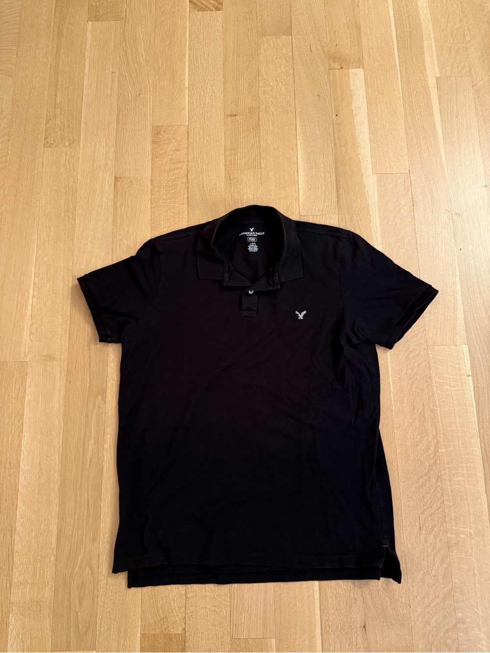 American Eagle Outfitters Men’s Black Polo Shirt